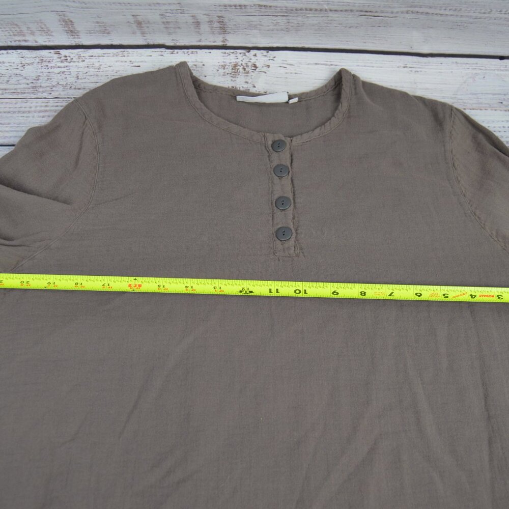 Parachute 100% Cotton Sleep Shirt In Grey Color Womens Sz Large READ Stains - Picture 8 of 12